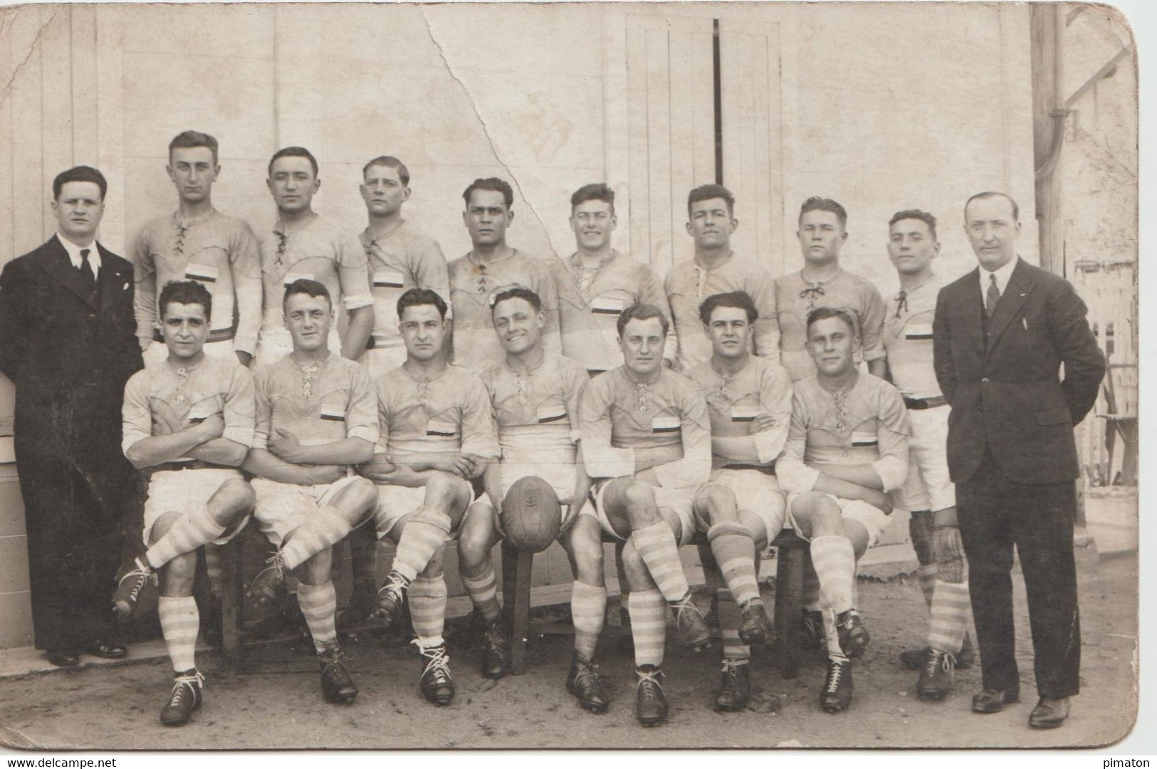 CARTE PHOTO - Equipe De Rugby Juniors Du Stade Montluçonnais Championne De France En 1934 - Montlucon