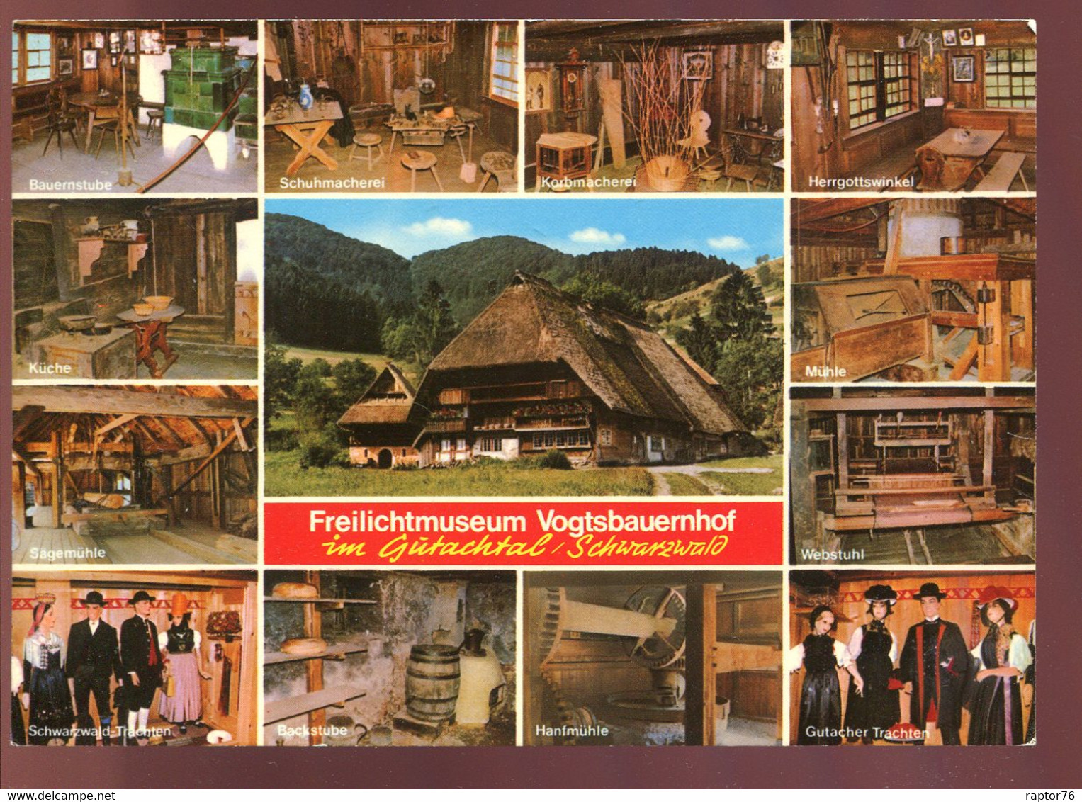 CPM Neuve Allemagne GUTACH Schwarzwald Freilichtmuseum Vogtsbauernhof Multi Vues - Gutach (Schwarzwaldbahn)