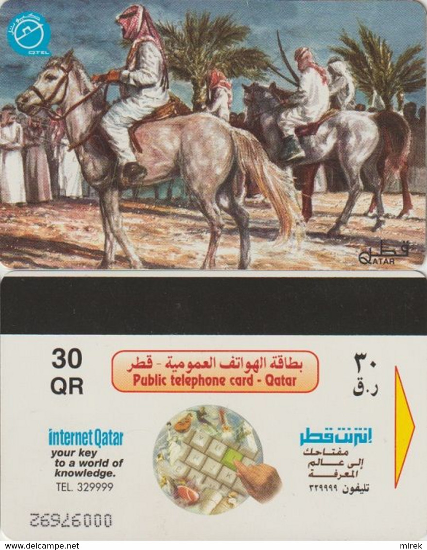 464/ Qatar; P86. Arabs On Horseback - Qatar