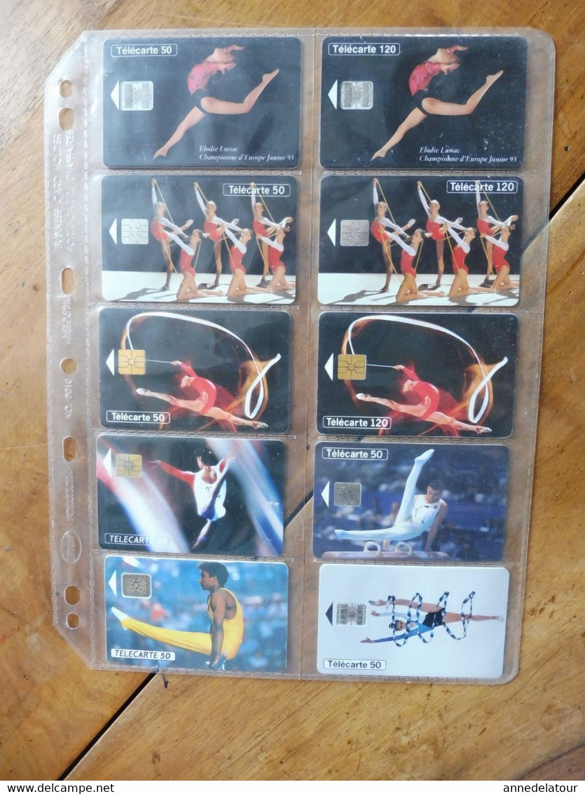 10 Télécartes FRANCE TELECOM  - Gymnastique (Championnats Du Monde, 6e, 7e Internationaux, Une Passion, Etc) - Deportes