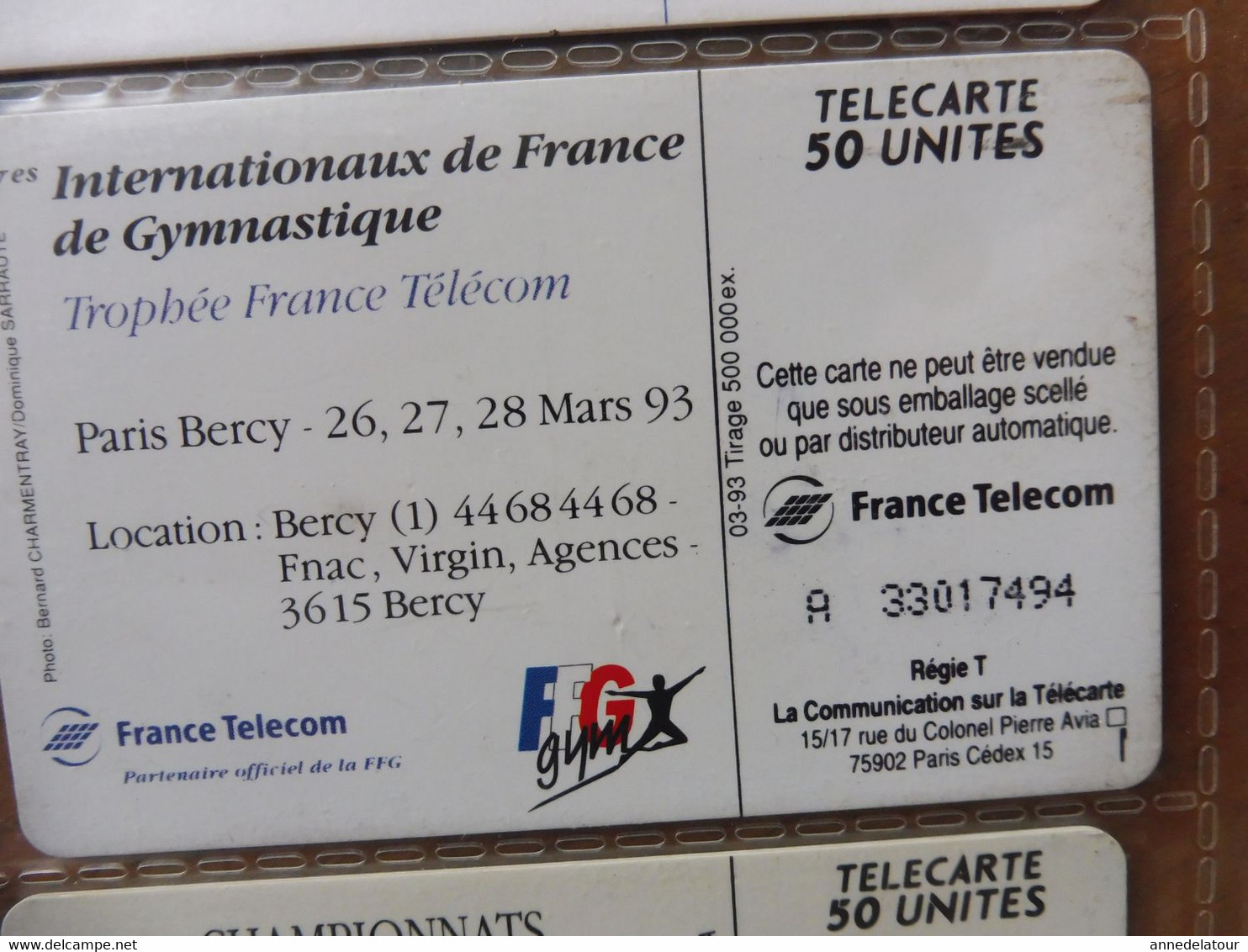 10 télécartes FRANCE TELECOM  - Gymnastique (Championnats du monde, 6e, 7e Internationaux, Une Passion, etc)