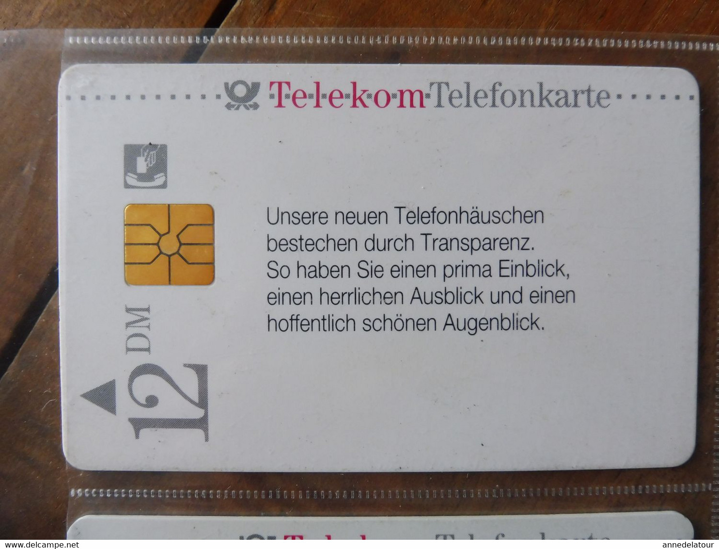 10 TELEKOM Telefonkarte - 12 DM (Gesammelte Werte, Das sind ja schöne Aussichten, Wir bringen Sie unter die Haube, .etc)