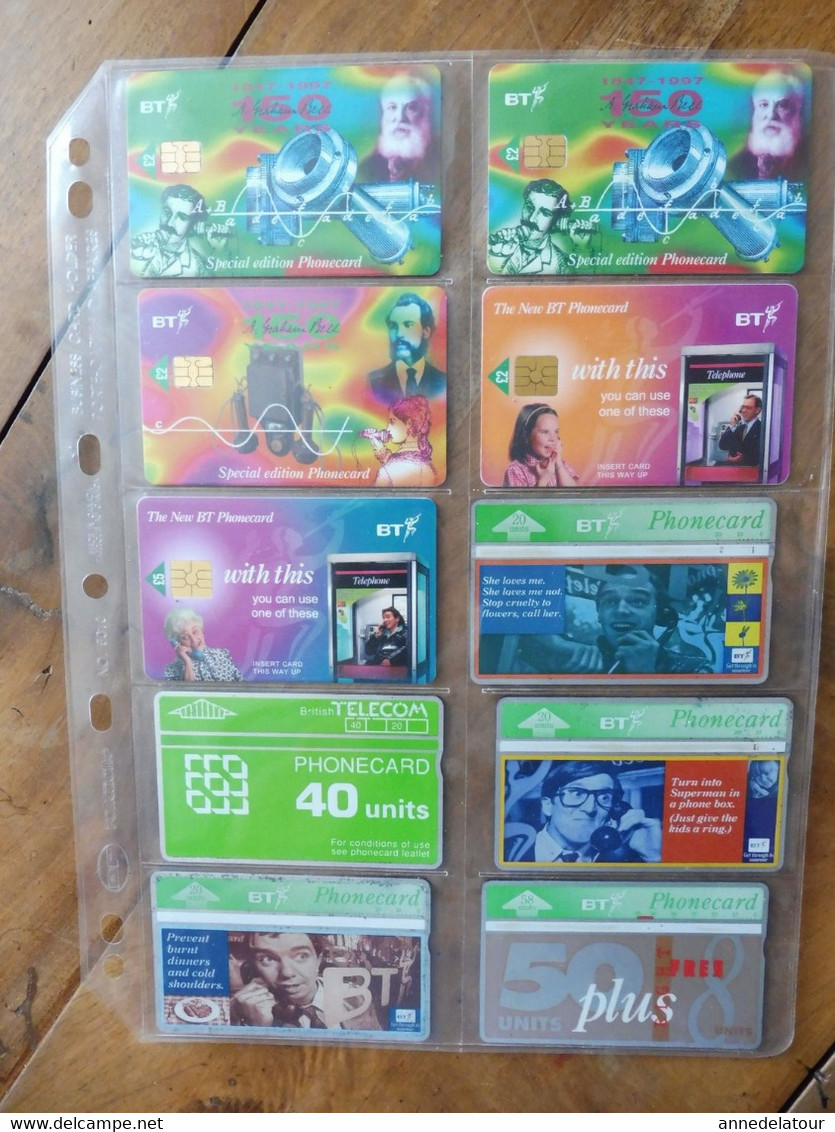 10 Phonecard  BT  British Telecom  (pubs --->( Special Edition, And So And  ....) Royaume Uni - Other & Unclassified