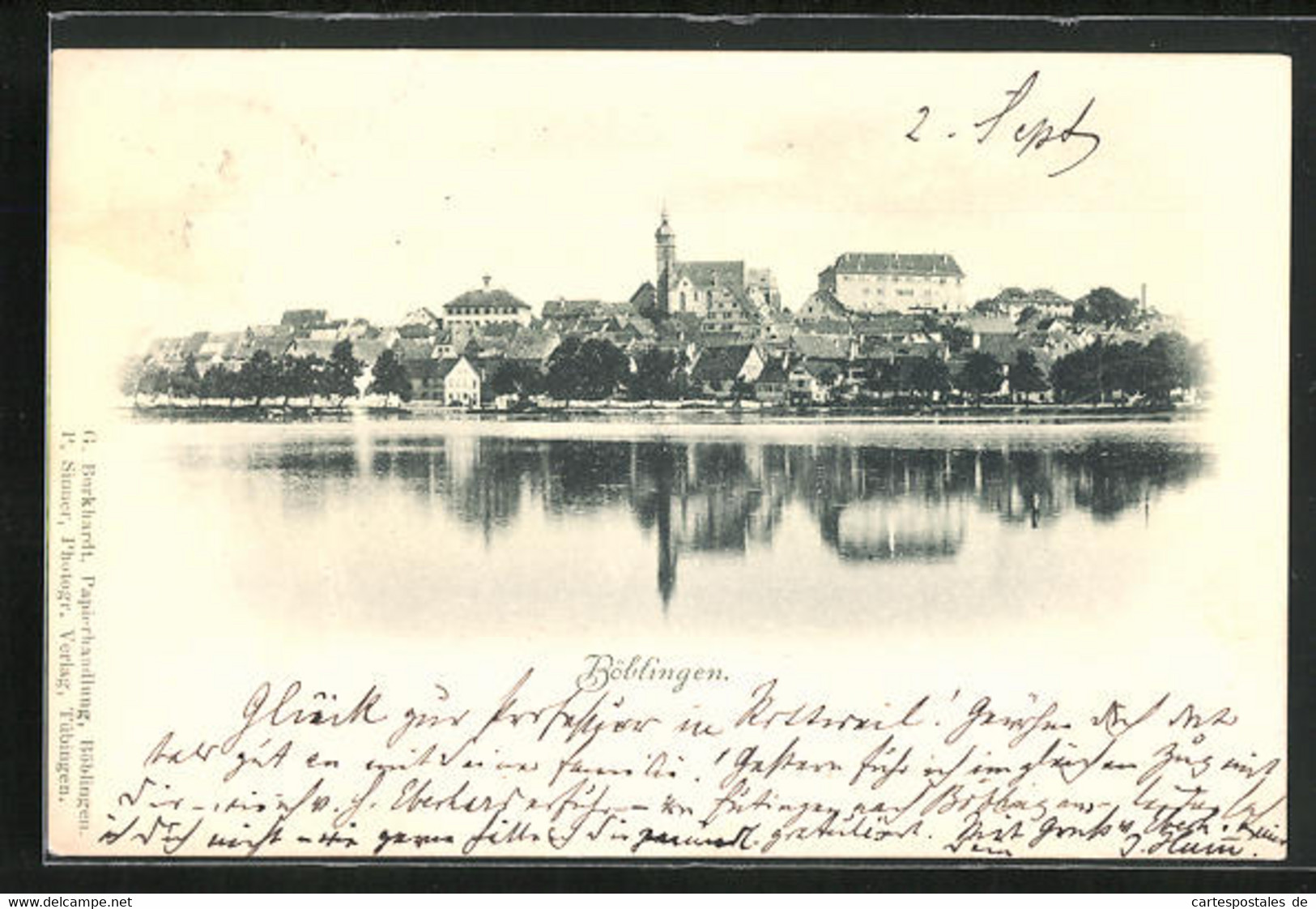 AK Böblingen, Blick über Den See Zur Stadt - Boeblingen