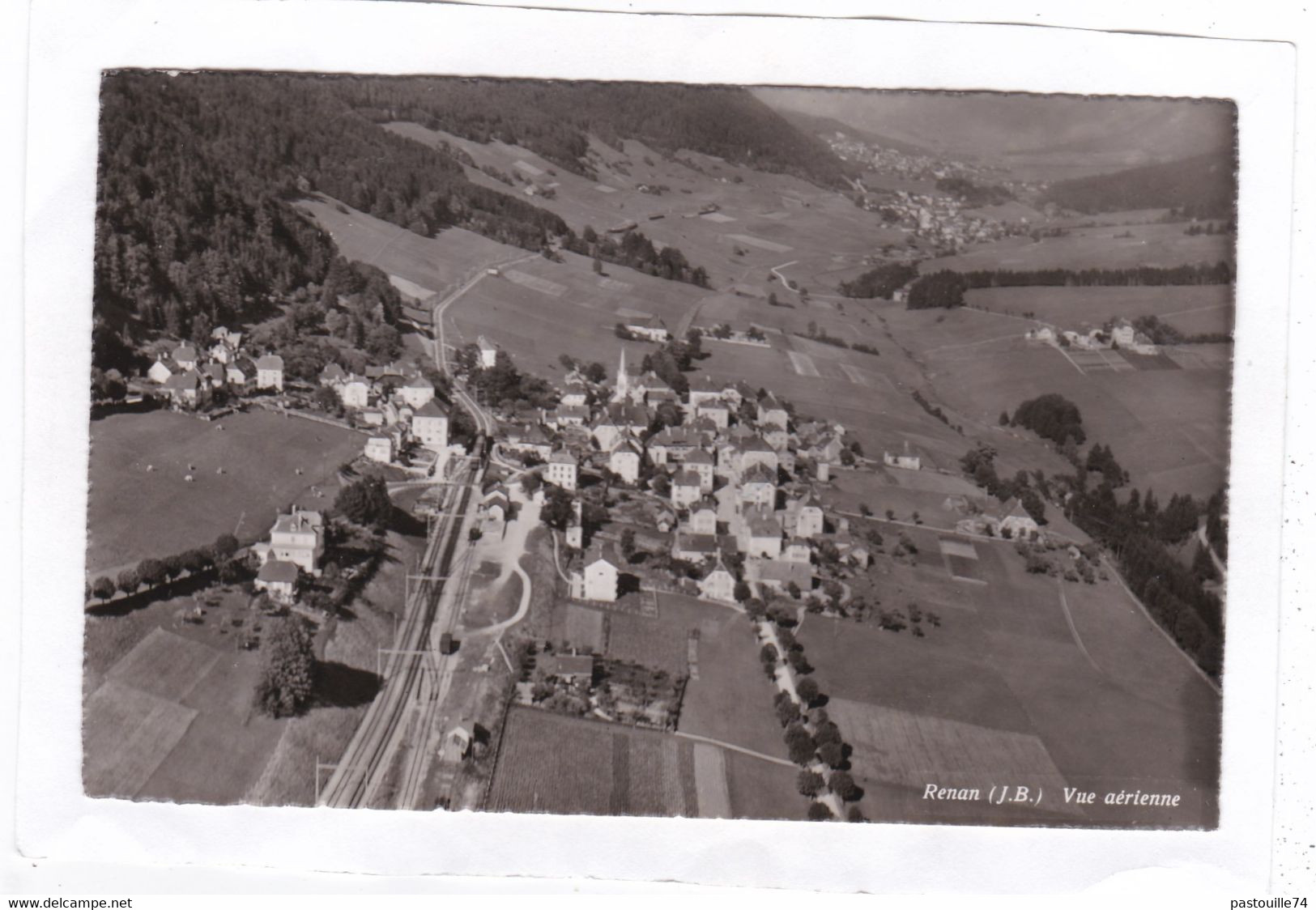 CPSM :  14 X 9  -  Renan  (suisse)  -  Vue  Aérienne - Renan