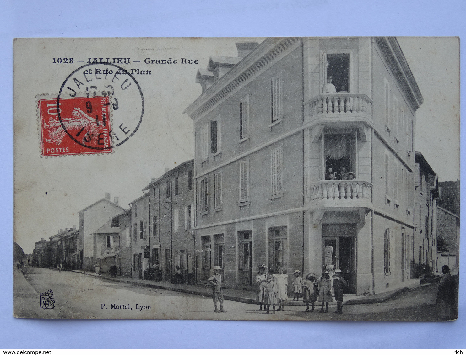 CPA (38) Isère - JALLIEU - Grande Rue Et Rue Du Plan - Jallieu