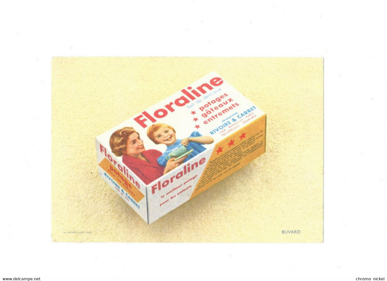 BUVARD FLORALINE Rivoire & Carret TB Voir Les 2 Scans - Dulces & Biscochos