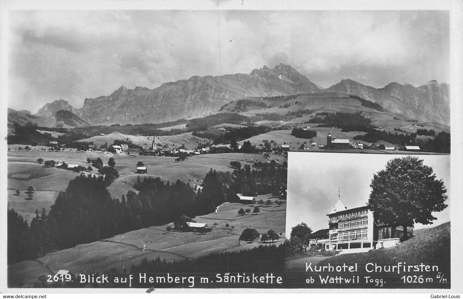 Blick Auf Hemberg Säntiskette Kurhotel Churfirsten Ob Wattwil - Hemberg