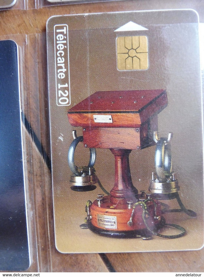 8 Télécartes FRANCE TELECOM  - Collection Historique téléphones (Ader, Mildé , Berliner ,Ericson, Deckert ,D'Arsonval)