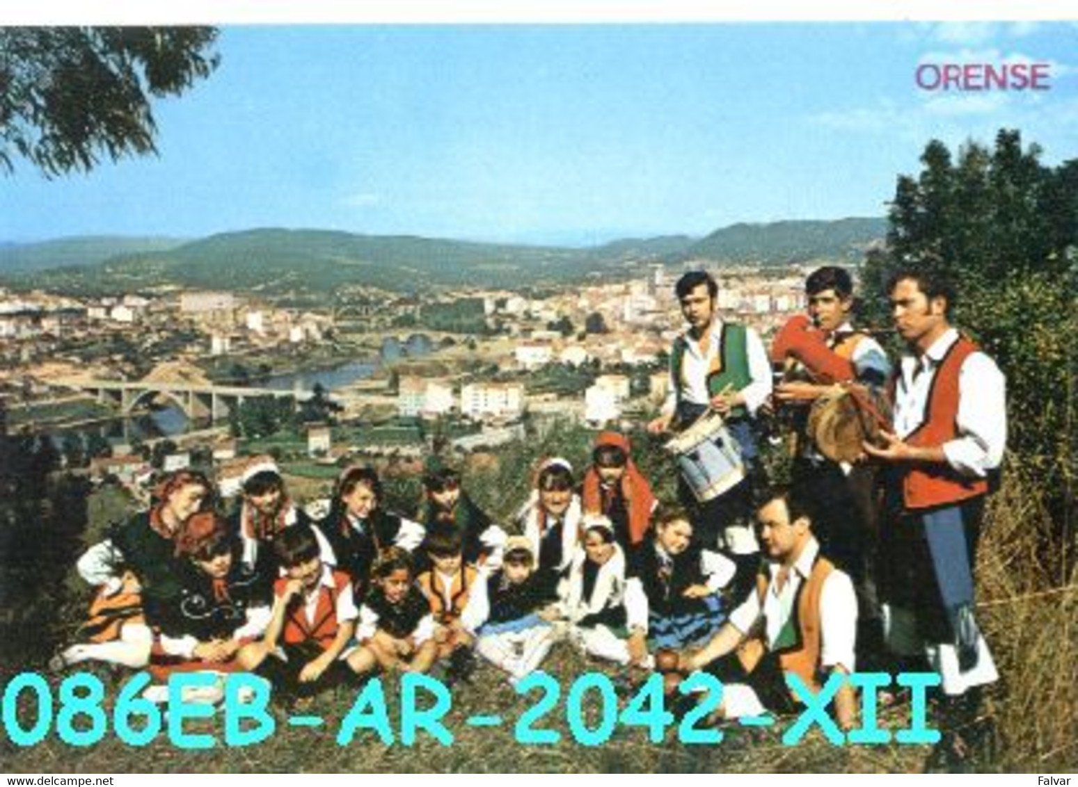 Postal Orense Vista Parcial Folklore Editorial Arribas Nº 2042/31b-86eb Año 1969* - Orense