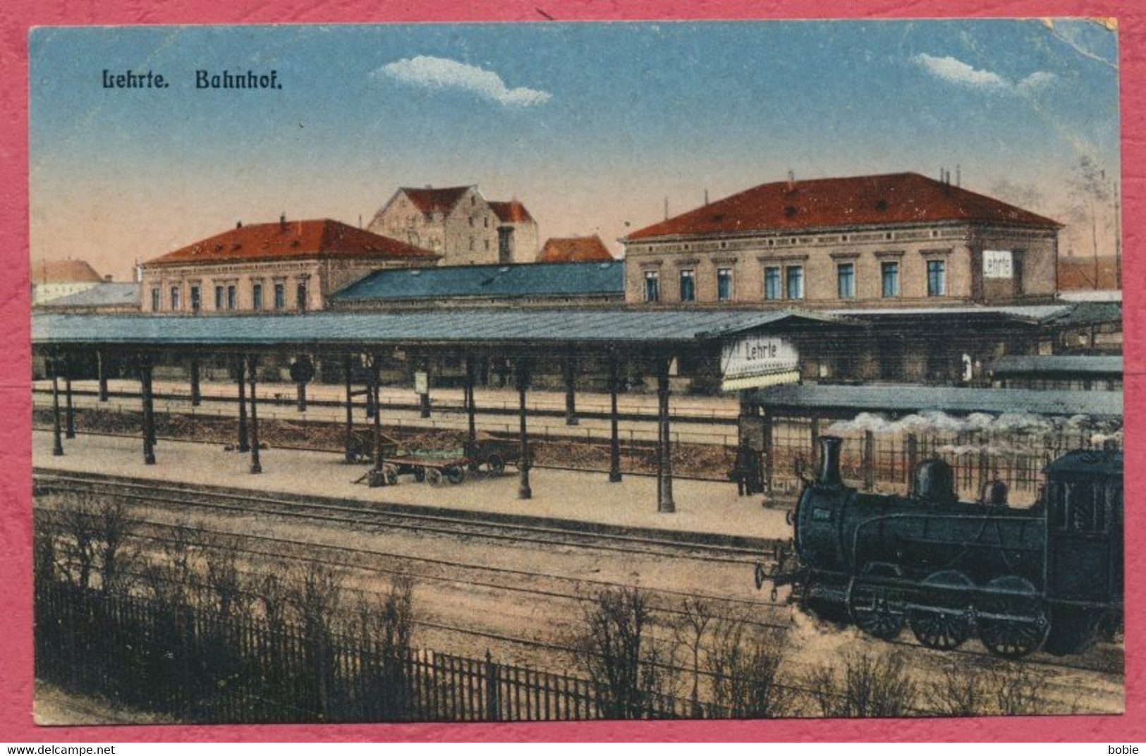 Lehrte Sachsen : Bahnhof - Feldpost Krieg 1914-18 / Théma Zug - Lehrte