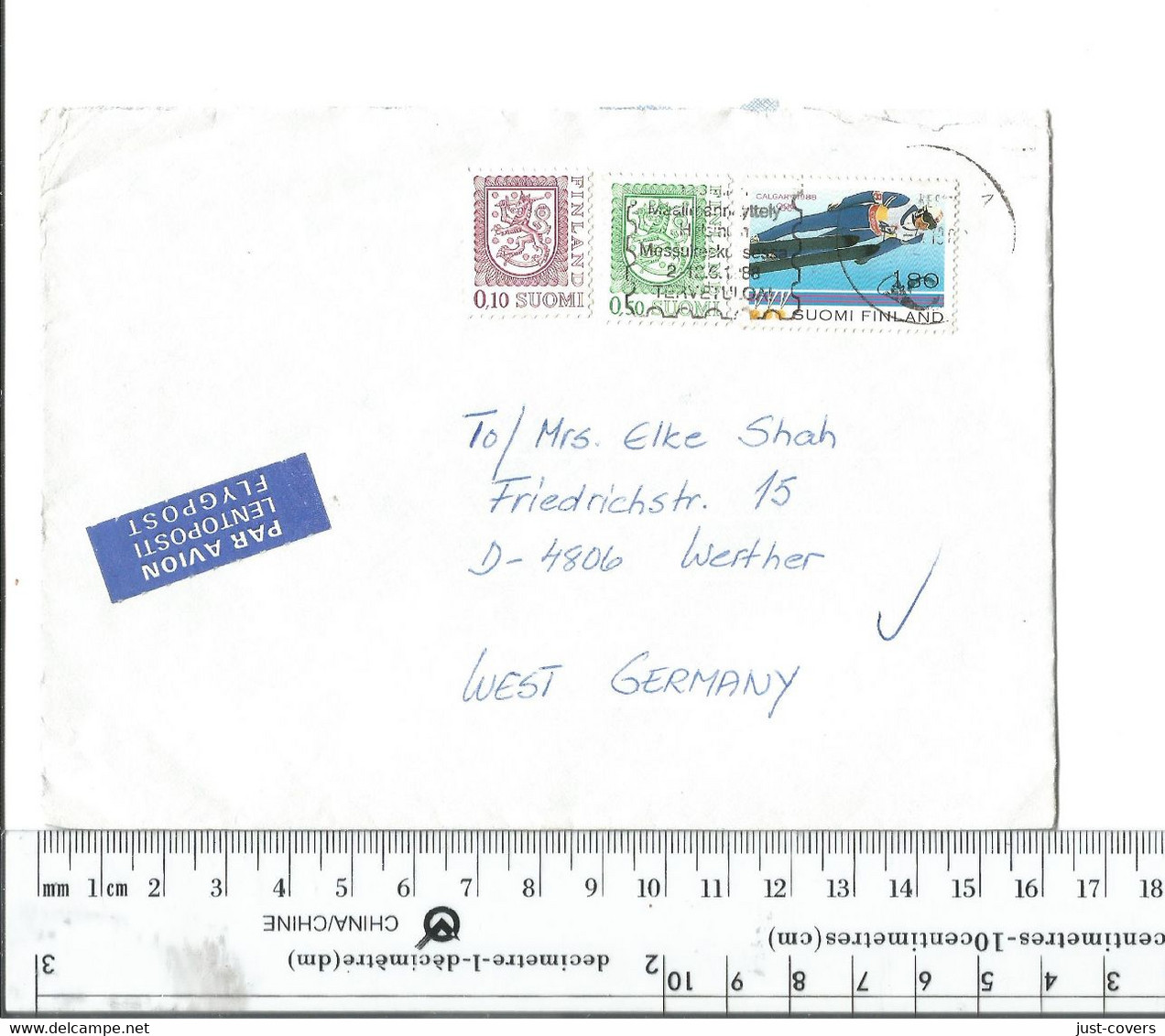 Finland Forssa To Werther Germany .........(Box 5) - Storia Postale