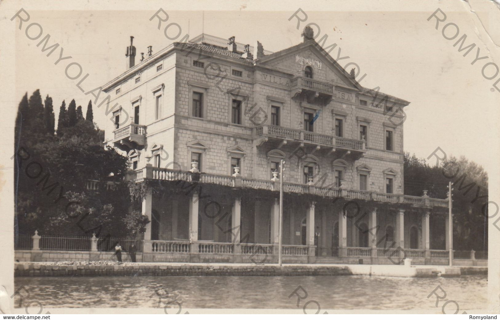 CARTOLINA  DUBROVNIK LAOAD,CROAZIA,VILLA ELISA,VIAGGIATA 1942 - Croacia