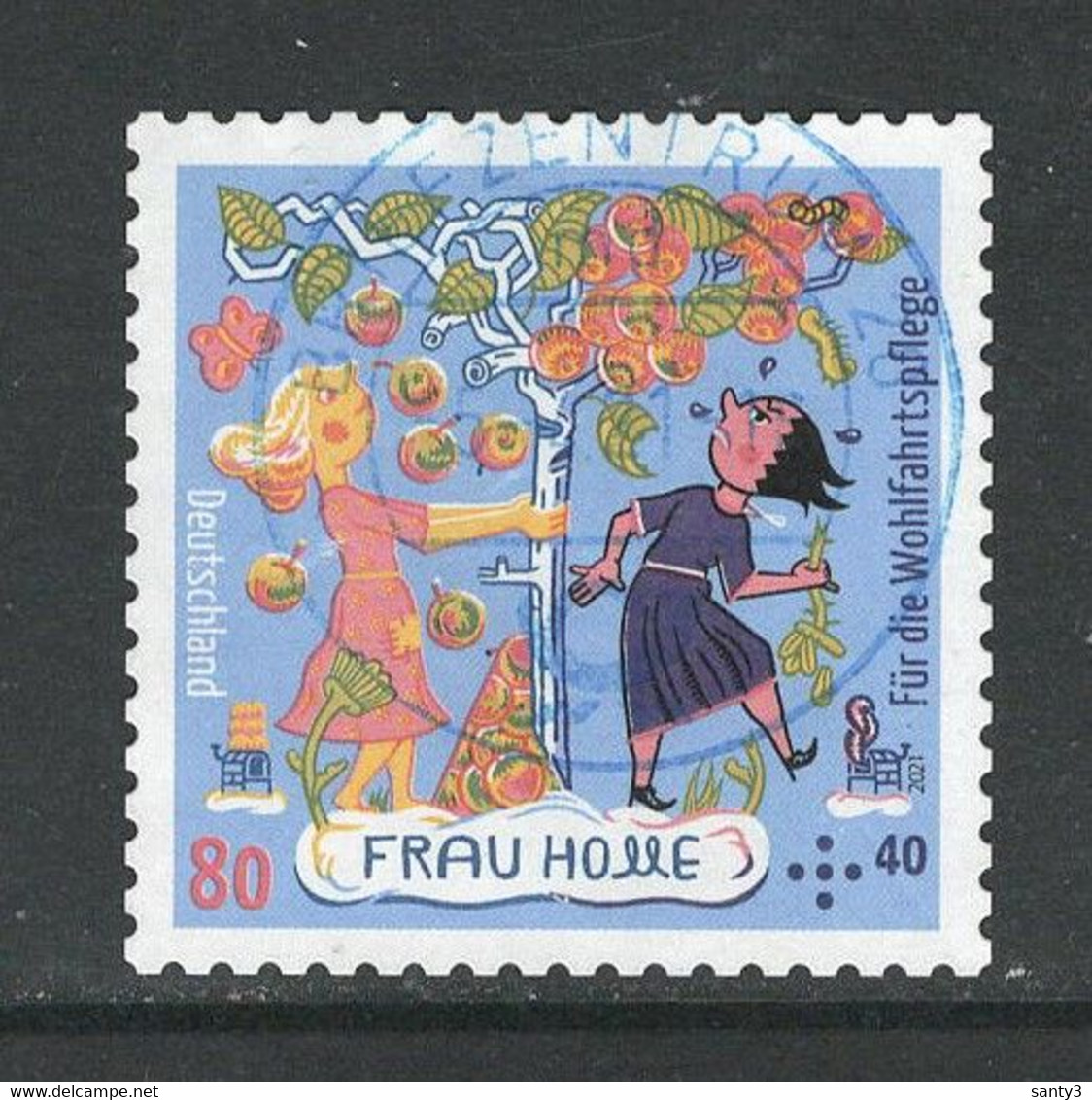 Duitsland 2021, Mi 3591 Frau Holle, Zelfklevend, Toeslag, Gestempeld - Used Stamps