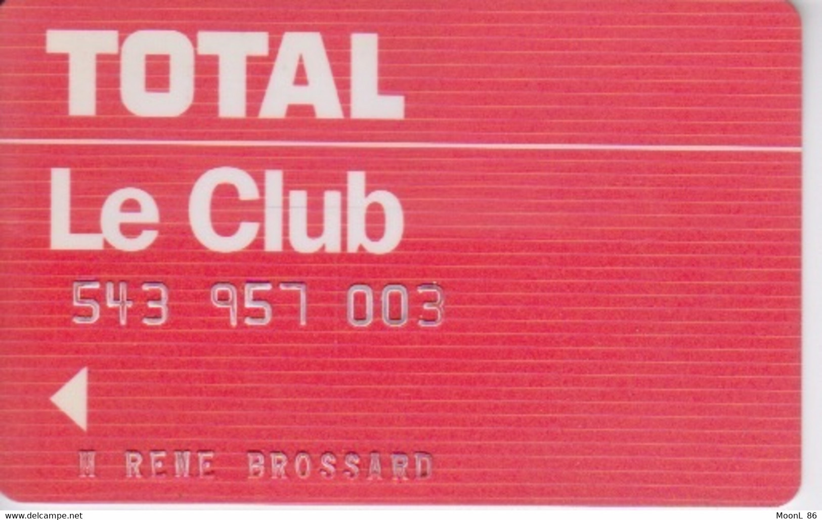 ANCIENNE CARTE - CARBURANT - MAGNETIQUE - TOTAL LE CLUB - POUR STATION ESSENCE - Altri & Non Classificati