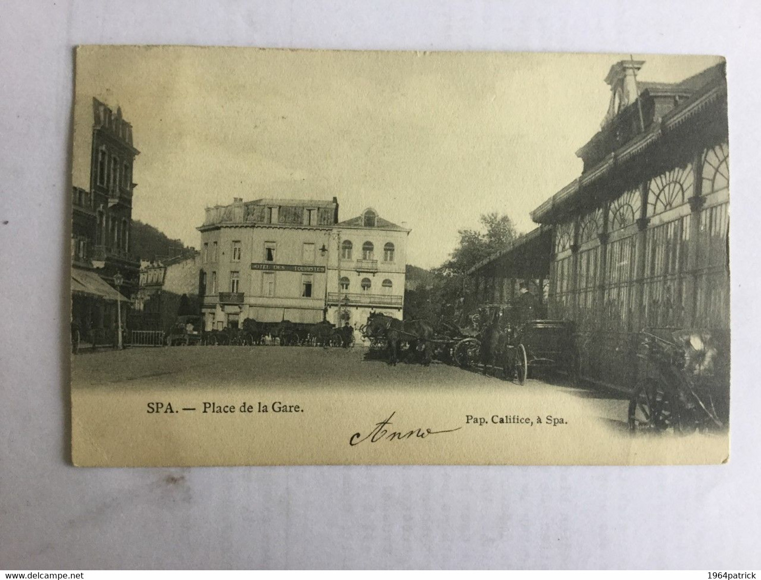 SPA  PLACE DE LA GARE 1905   BELLE ANIMATION - Spa