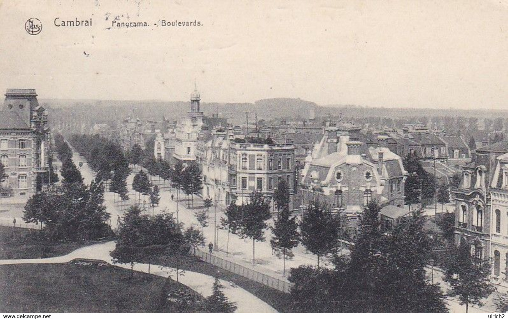 AK Cambrai - Panorama - Boulevards - Feldpost 1. Byr. Landsturm Btl. München - 1915 (57060) - Cambrai