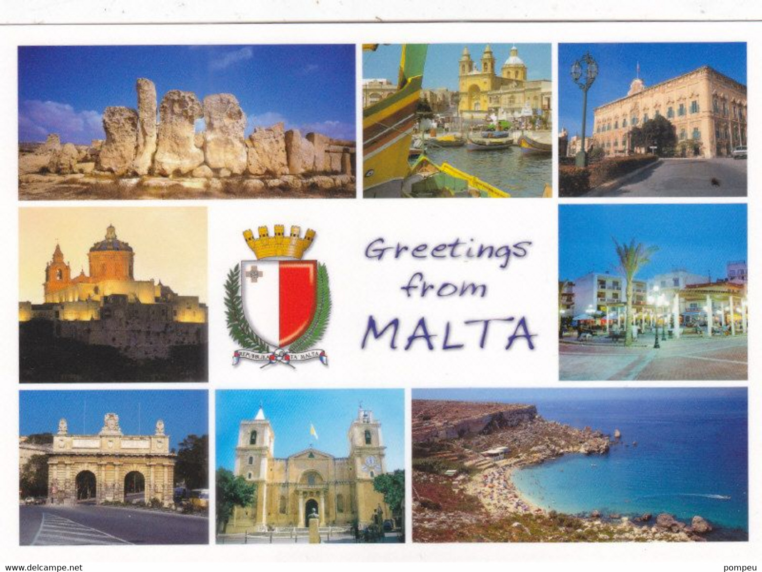 QN - Lote 5 Cartes   - MALTA - 5 - 99 Cartes