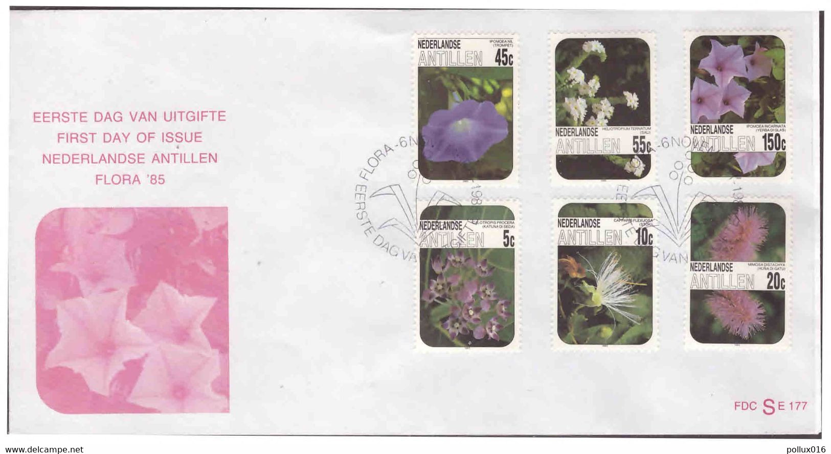 Antillen / Antilles 1985 FDC Se 177 Bloemen Flowers Blumen Fleurs - Curacao, Netherlands Antilles, Aruba