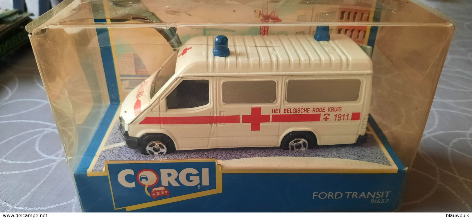 Corgi Classics 91657 1991 Ford Transit "Het Belgische Rode Kruis" - Corgi Toys