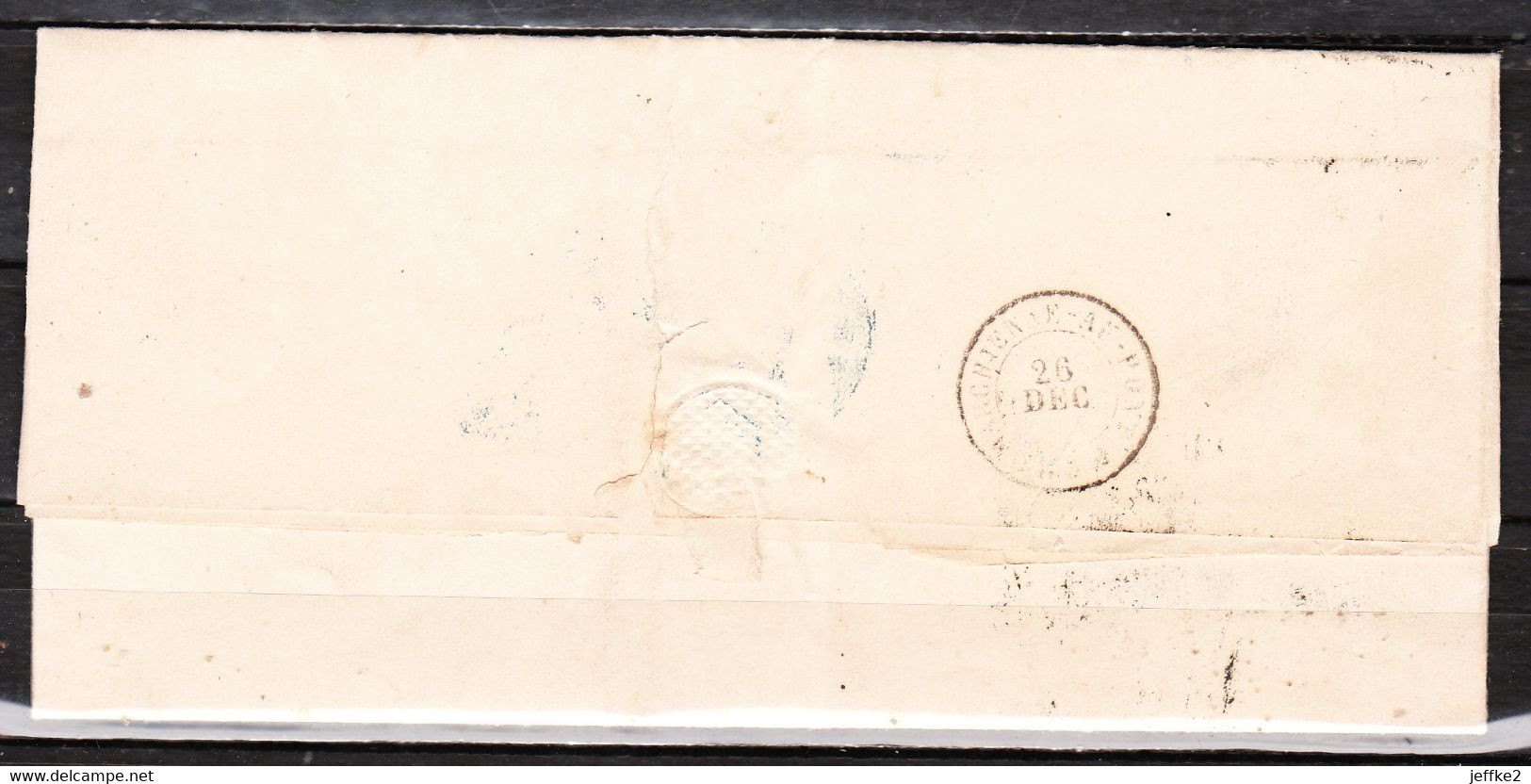 Lettre Du 26 Décembre 1852 De Bruxelles Pour Marchienne-au-Pont - LOOK!!!! - Postmarks - Lines: Perceptions