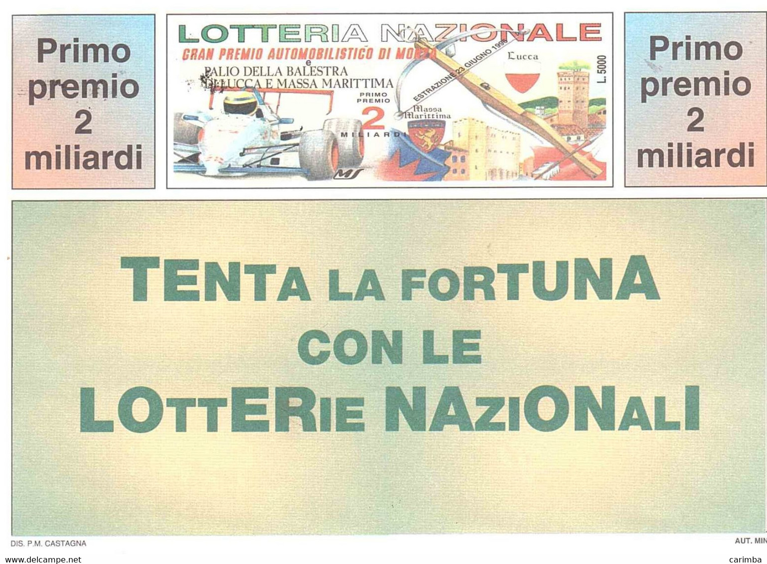 1994 £750 MILAN CAMPIONE SU CARTOLINA LOTTERIE NAZIONALI - 1991-00: Storia Postale