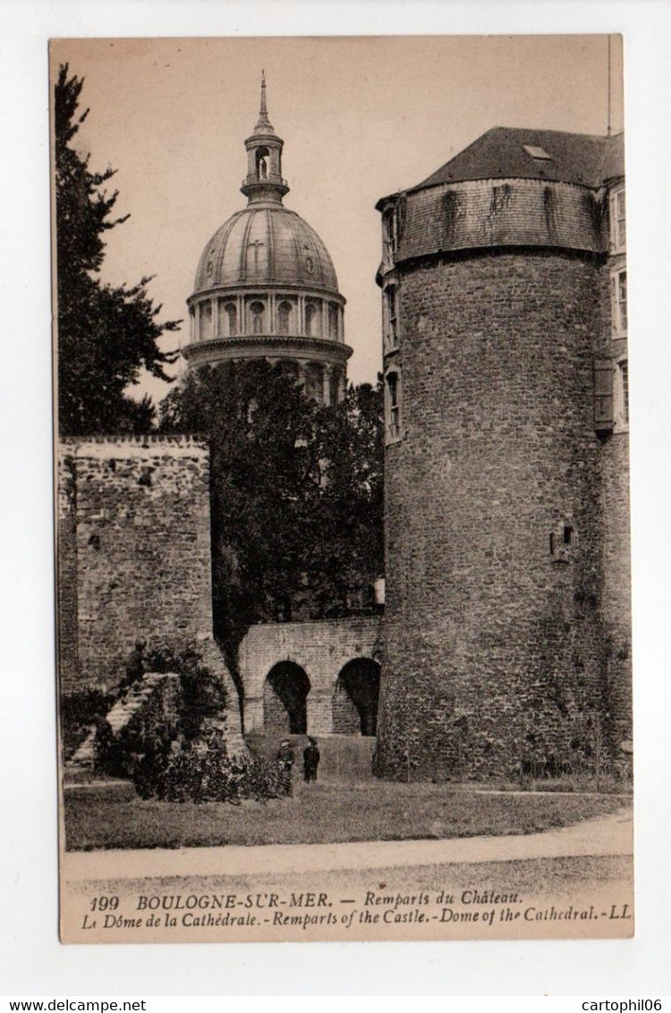 - CPA BOULOGNE-SUR-MER (62) - Remparts Du Château - Editions Lévy 199 - - Boulogne Sur Mer