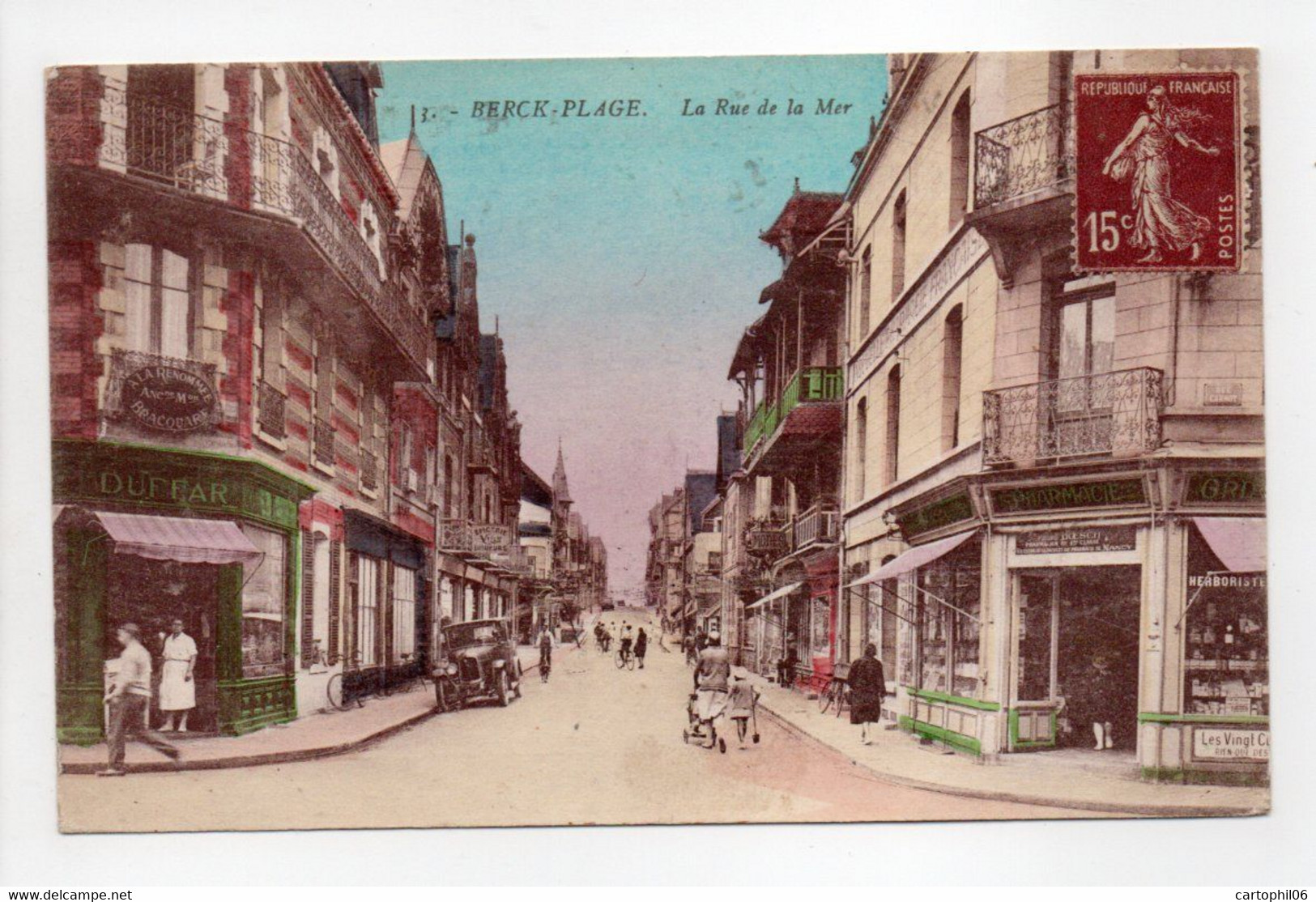 - CPA BERCK-PLAGE (62) - La Rue De La Mer 1930 (belle Animation) - - Berck