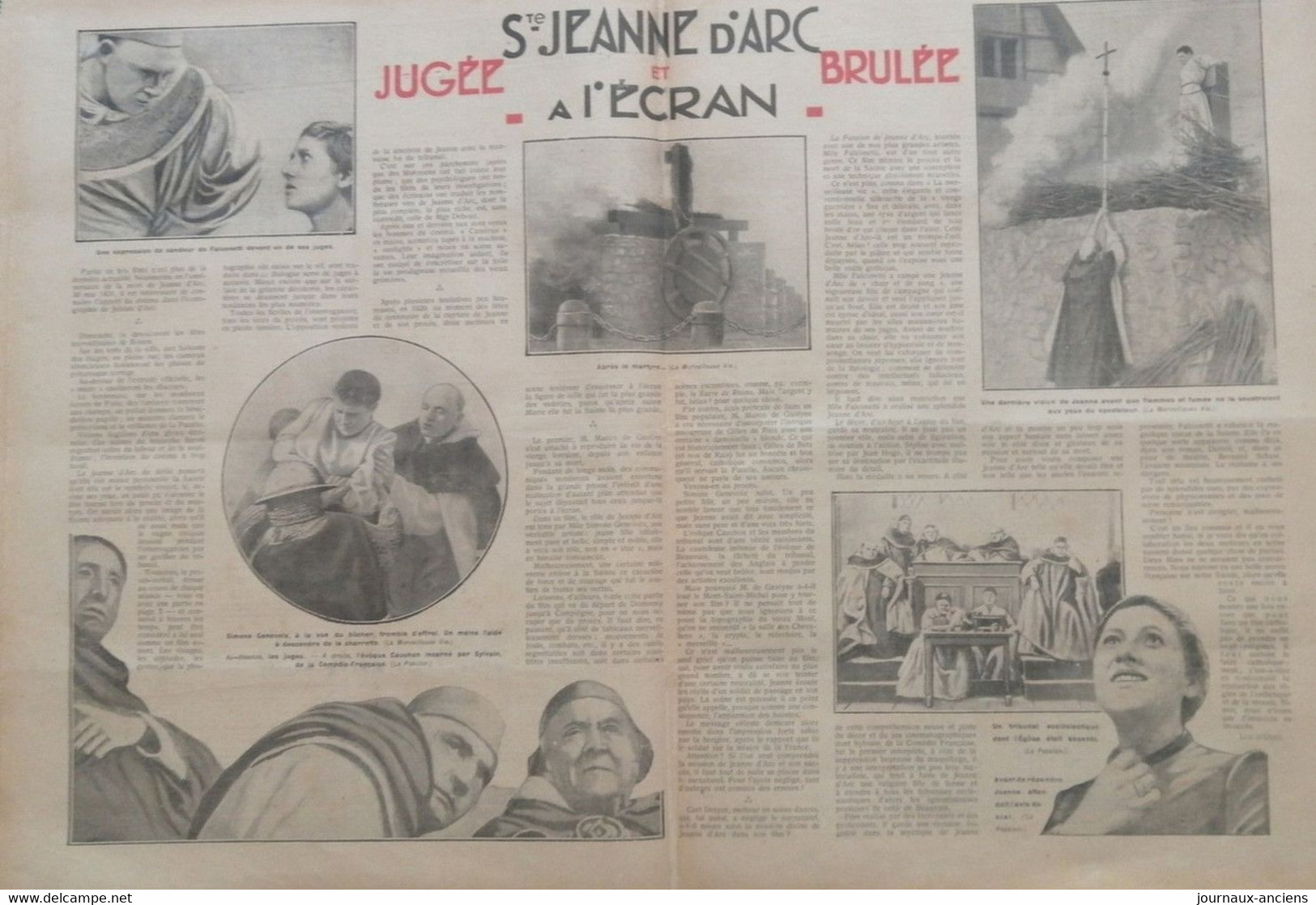 1931 Journal À LA PAGE - JEANNE D'ARC - 1900 - 1949