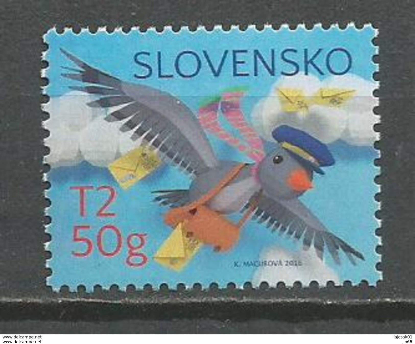 Slovaquie 2016 Philatélie Jeunesse Pigeon Voyageur Facteur - Unused Stamps