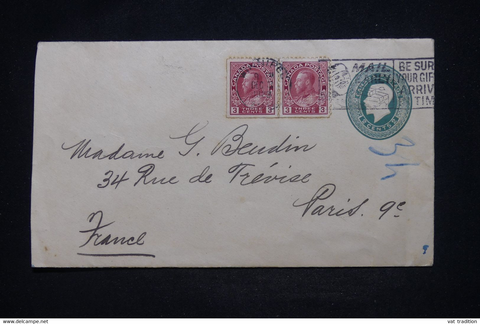 CANADA  - Entier Postal + Compléments Pour La France En 1928 - L 101206 - 1903-1954 De Koningen
