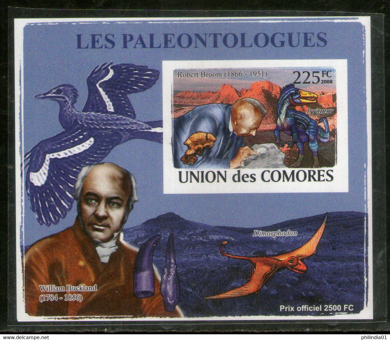 Comoro Islands 2009 Paleontologist Dinosaurs Wildlife Pre Historic Animals Imperf M/s MNH # 13526 - Vor- U. Frühgeschichte