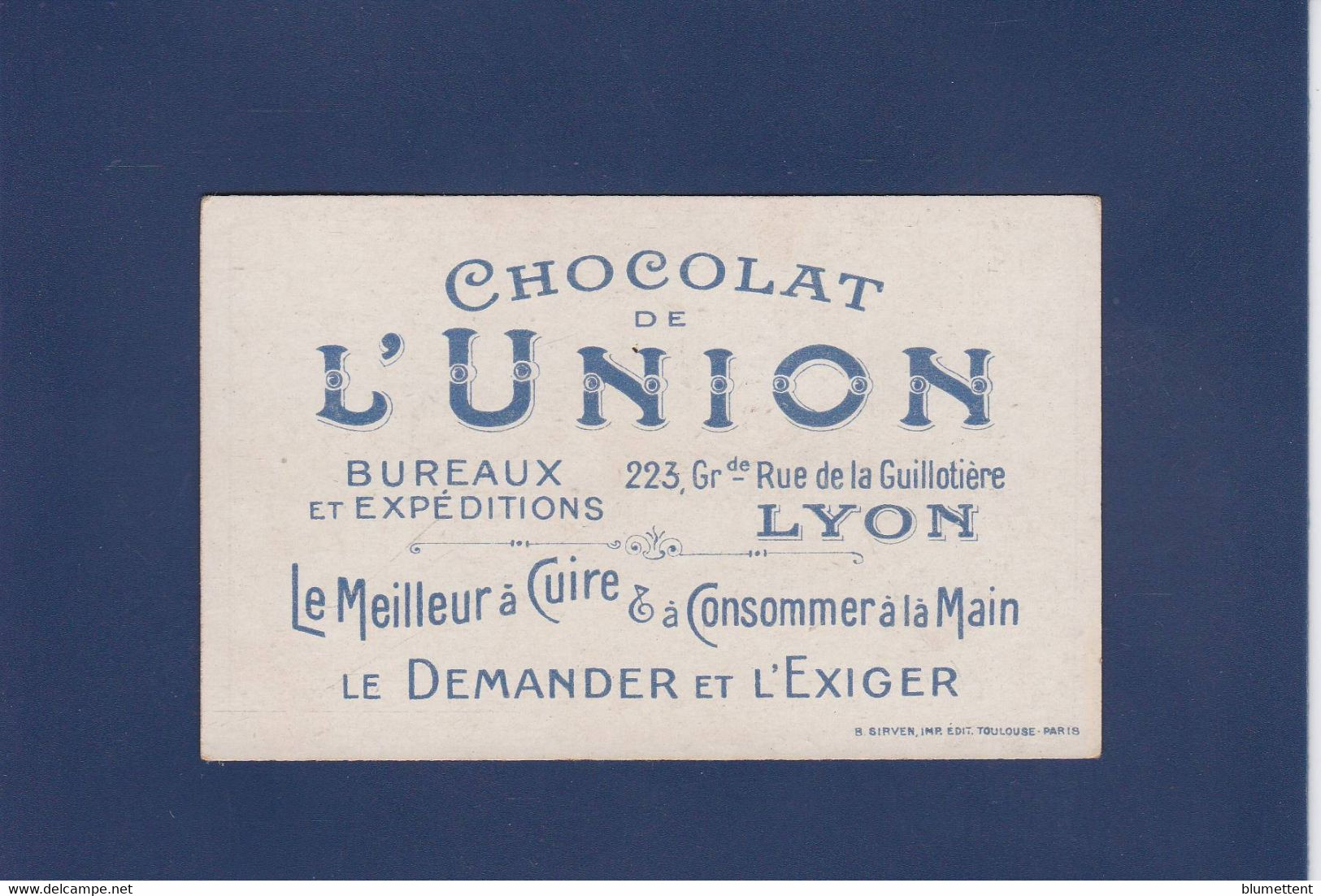 Chromos > Chocolat > De L'union Lyon Enfants Balsamine - Other & Unclassified