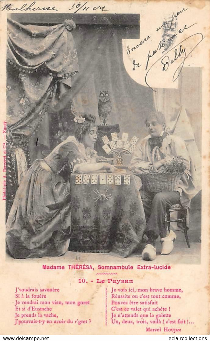 Thème:  Voyance Astrologie   Mme Thérésa Somnambule Extra Lucide     (voir Scan) - Astrologie