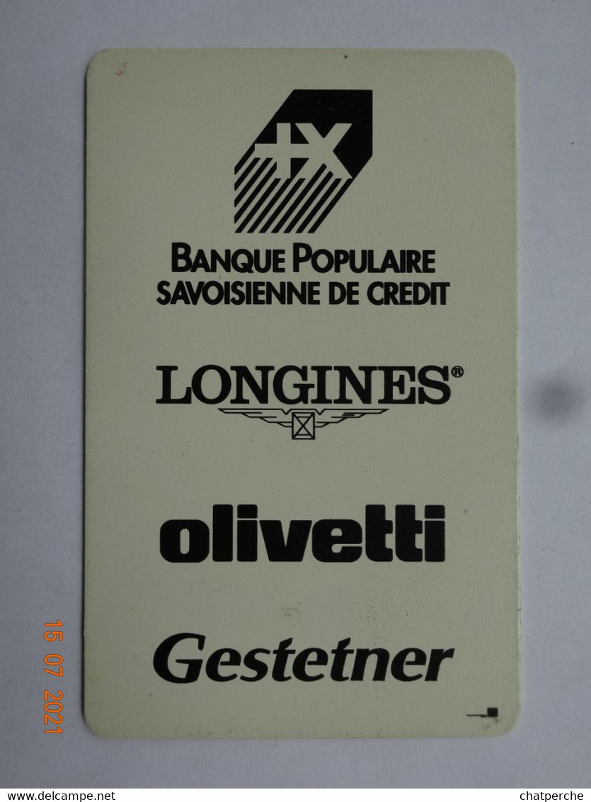 CARTE A PUCE CHIP CARD CARTE FIDÉLITÉ SPORT STATION DE SKI VAL D’ISÈRE  COMPÉTITION - Cartes De Fidélité Et Cadeau