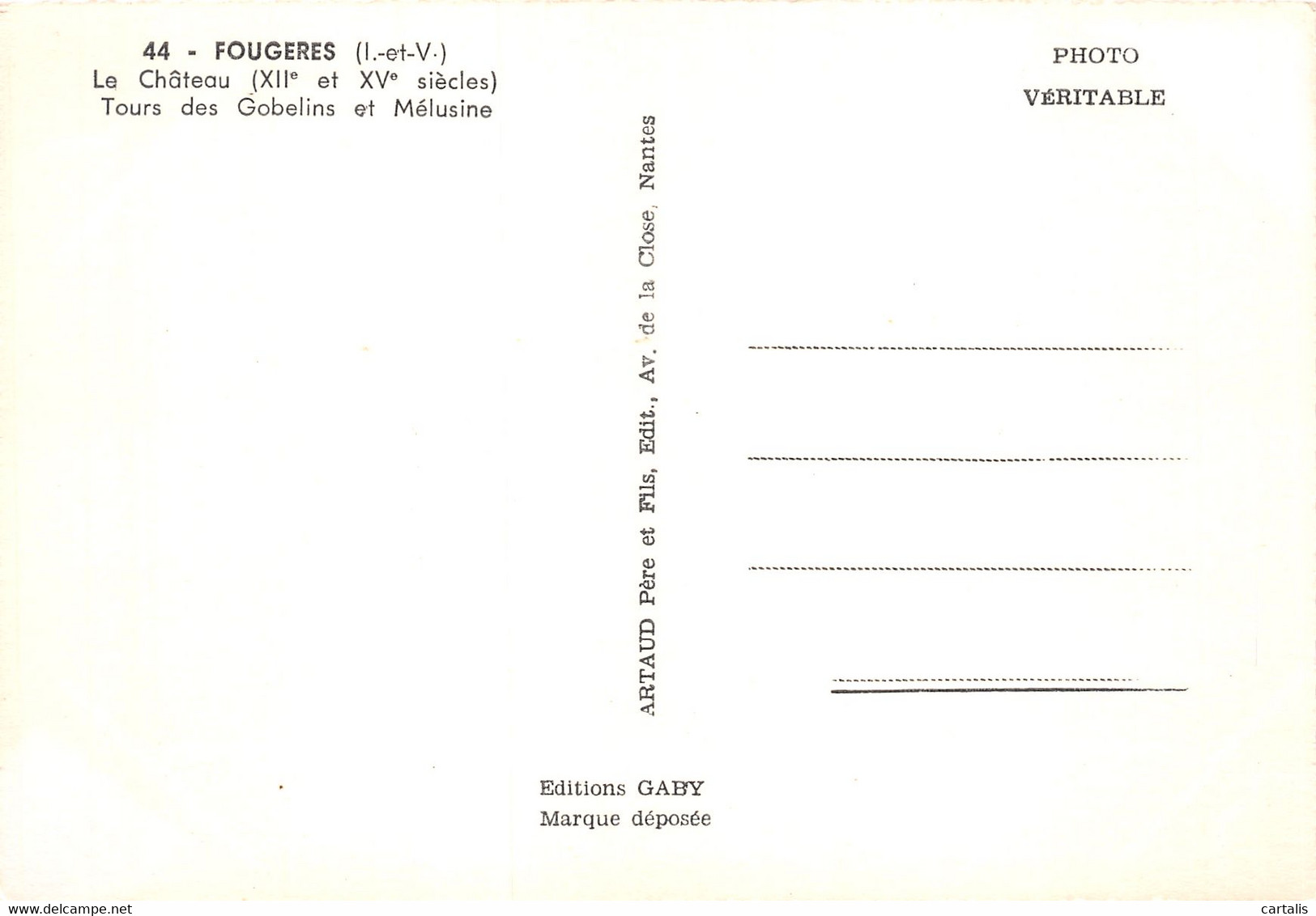 35-FOUGERES-N°4039-B/0031 - Fougeres