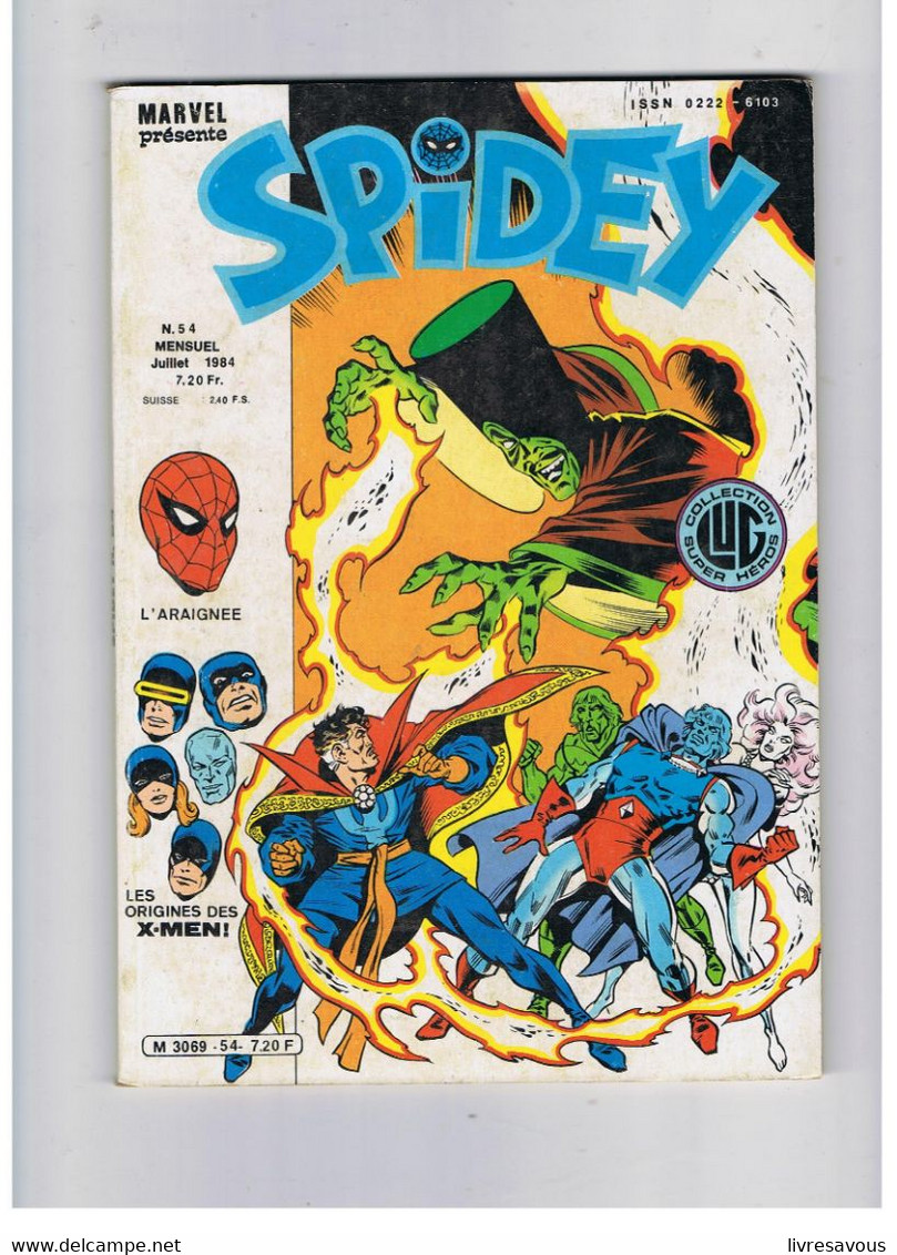 SPIDEY N°54 De Juillet 1984 Collection LUG Super Héros - Spidey