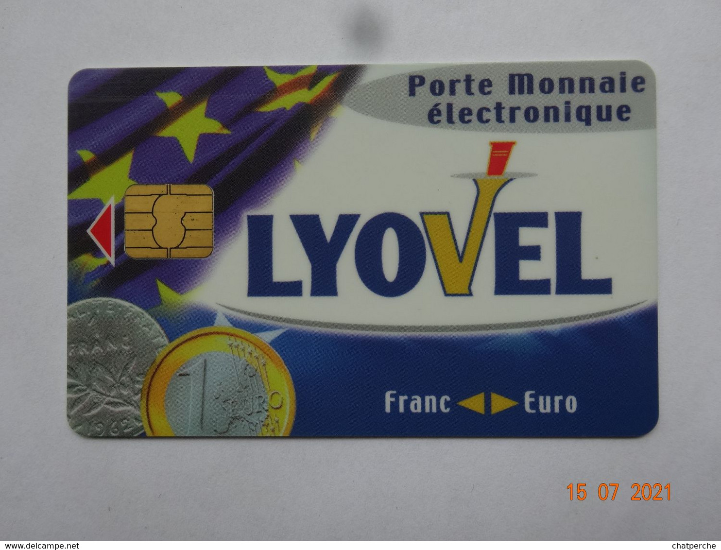 CARTE A PUCE CHIP CARD CARTE FIDÉLITÉ  PORTE-MONNAIE ELECTRONIQUE LYOVEL  95943 ROISSY - Cartes De Fidélité Et Cadeau