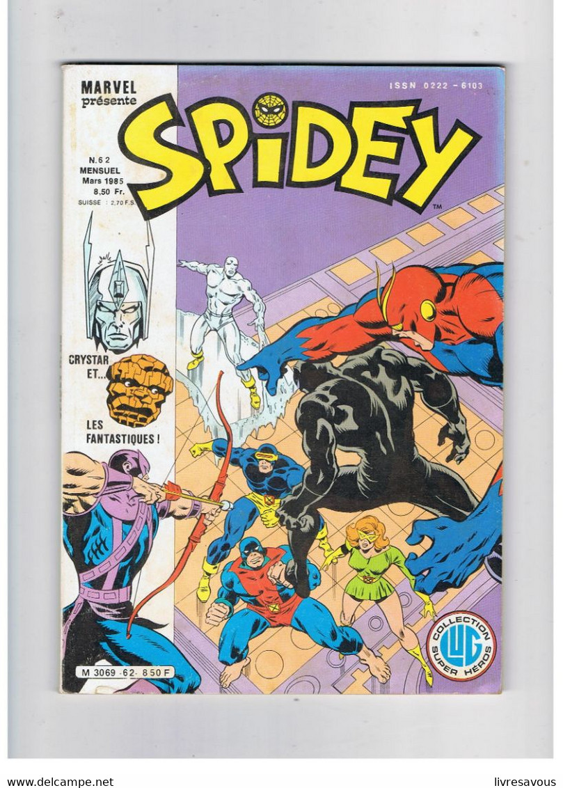 SPIDEY N°62 De Mars 1985 Collection LUG Super Héros - Spidey