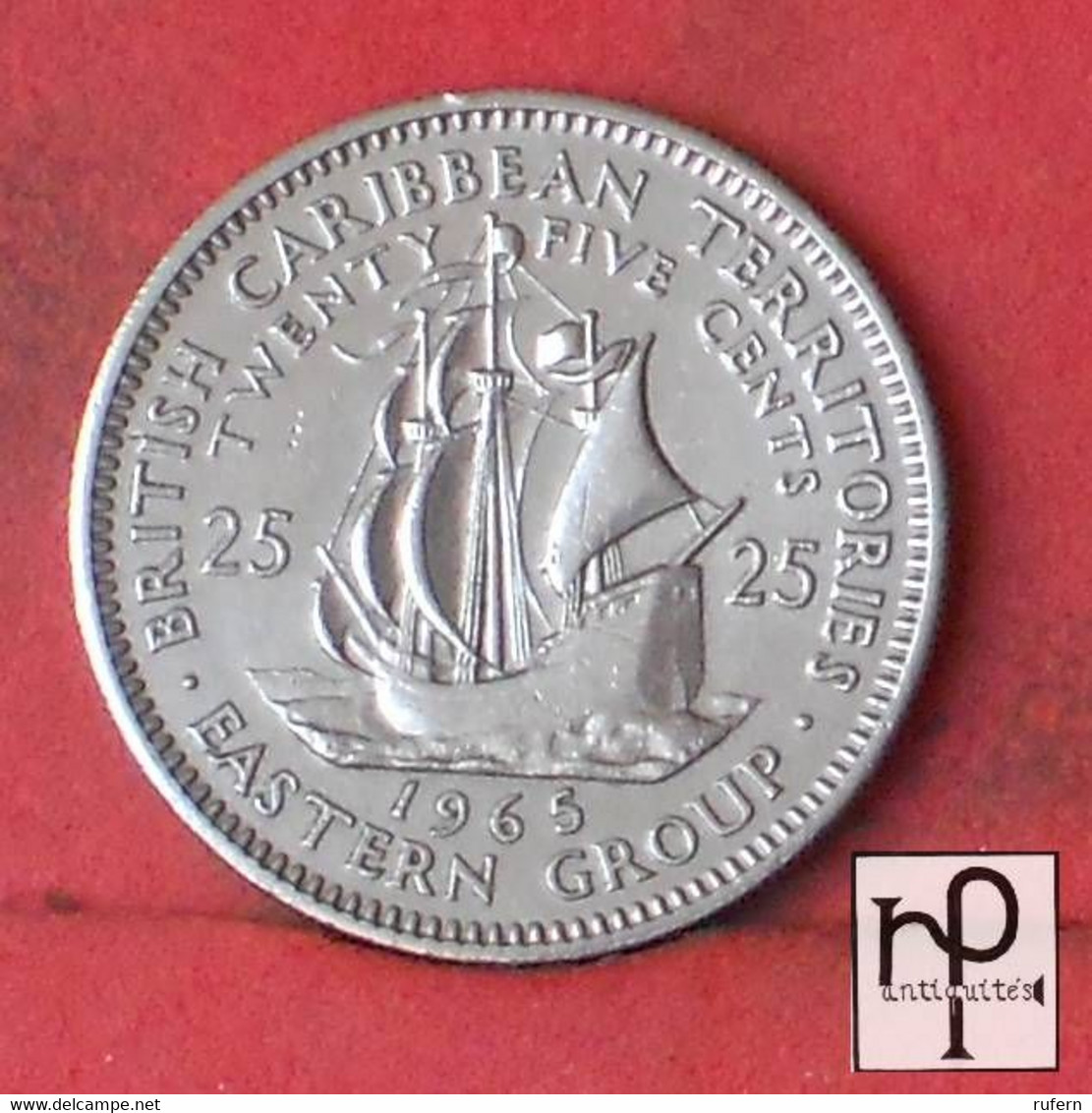 BRITISH CARIBEAN TERRITORIES 25 CENTS 1965 -    KM# 6 - (Nº43899) - British Caribbean Territories