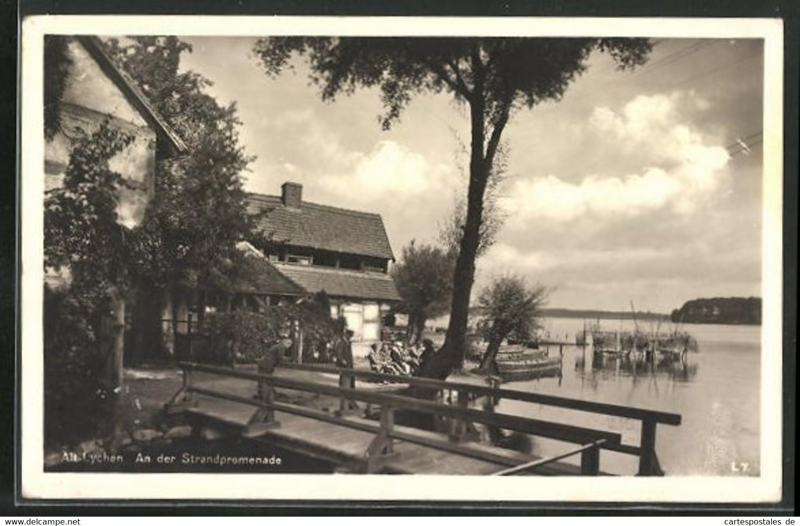 AK Lychen, An Der Strandpromenade - Lychen