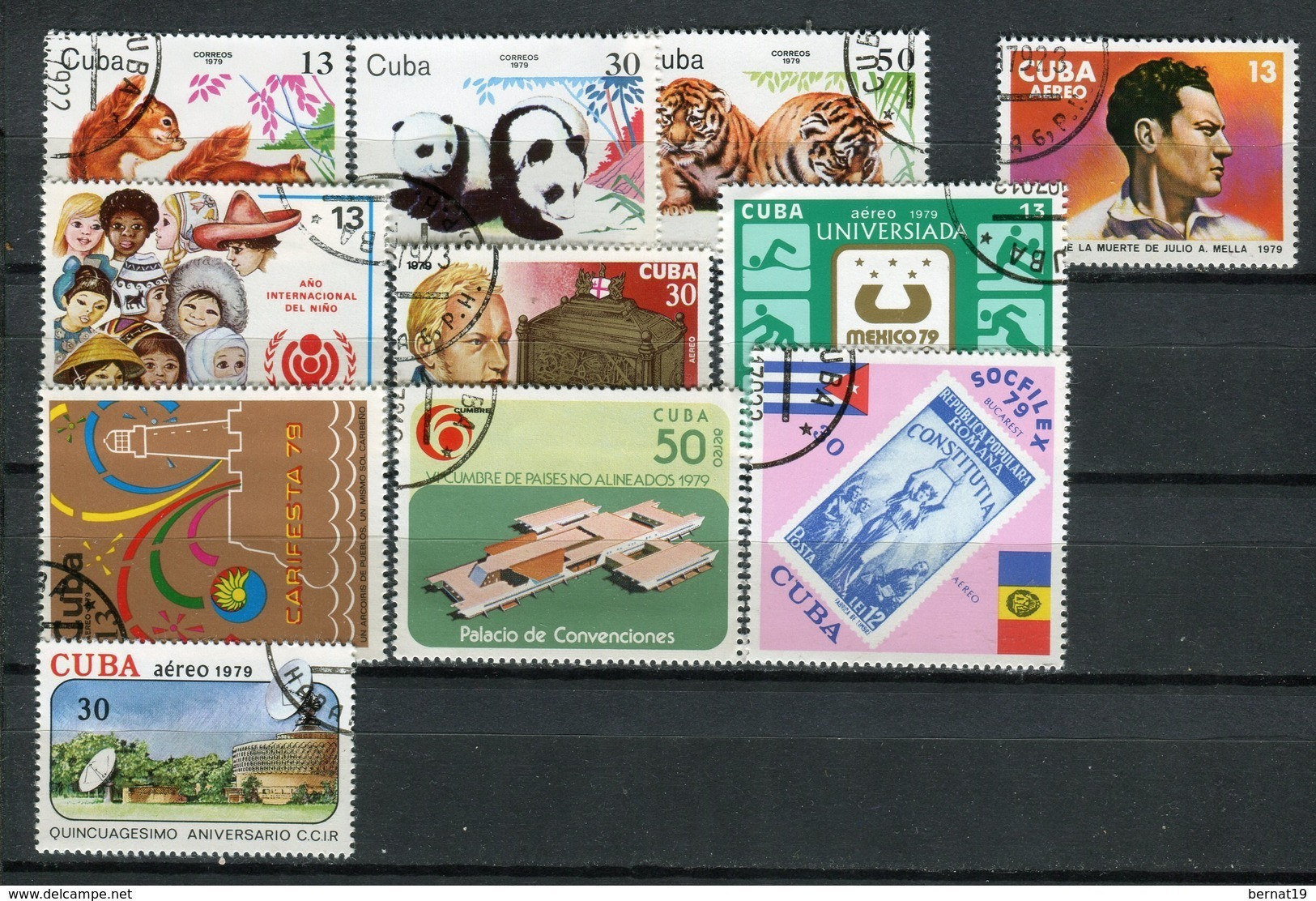 Cuba 1979 Completo Sin Hojas Bloque Usado. - Volledig Jaar