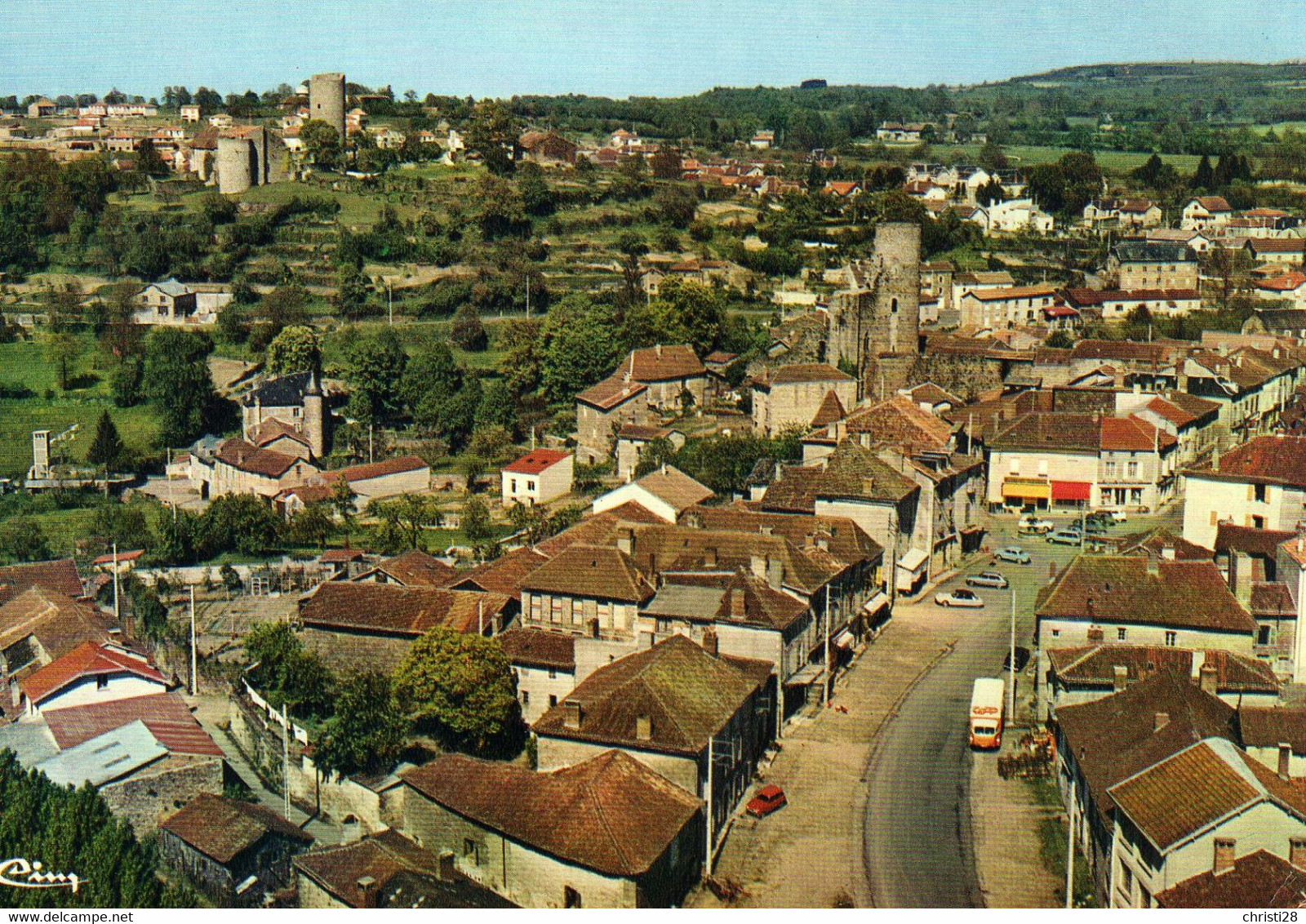 DPT 87 CHALUS Vue Générale Aérienne - Chalus