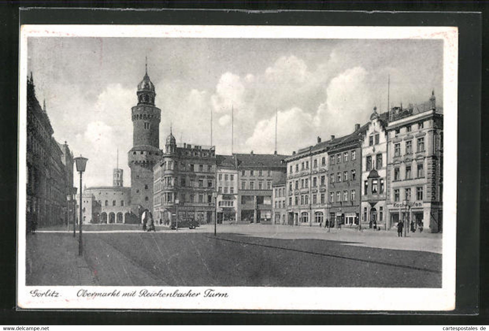 AK Görlitz, Obermarkt Mit Reichenbacher Turm - Reichenbach I. Vogtl.