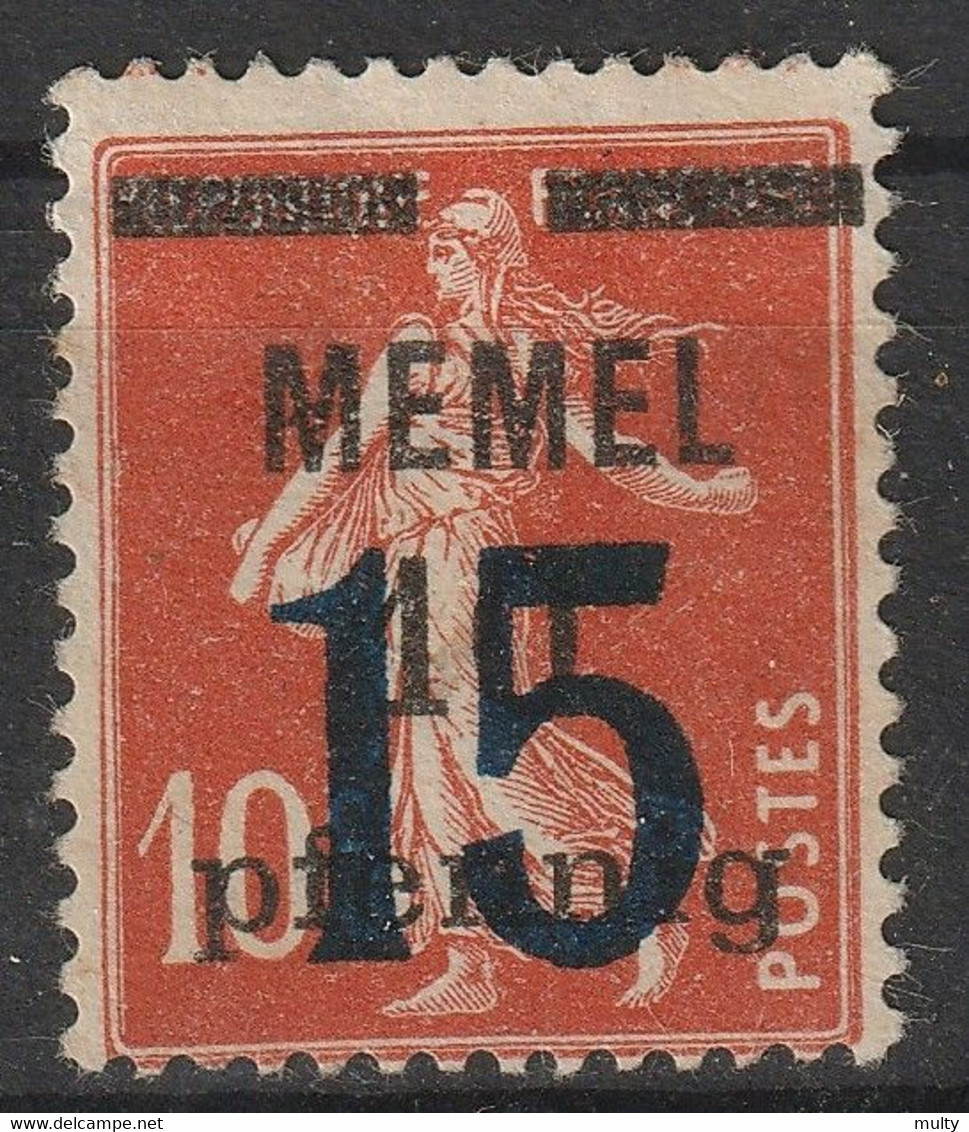 Memel Y/T 38 (*) Zonder Gom, Sans Gomme, No Gum - Unused Stamps