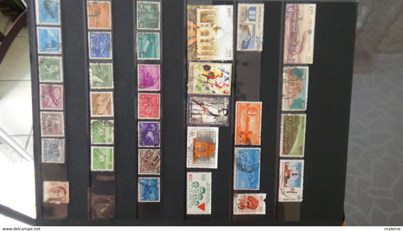 V65 Collection de timbres en majorité oblitérés de différents pays dont Ethiopie ...  A saisir !!!