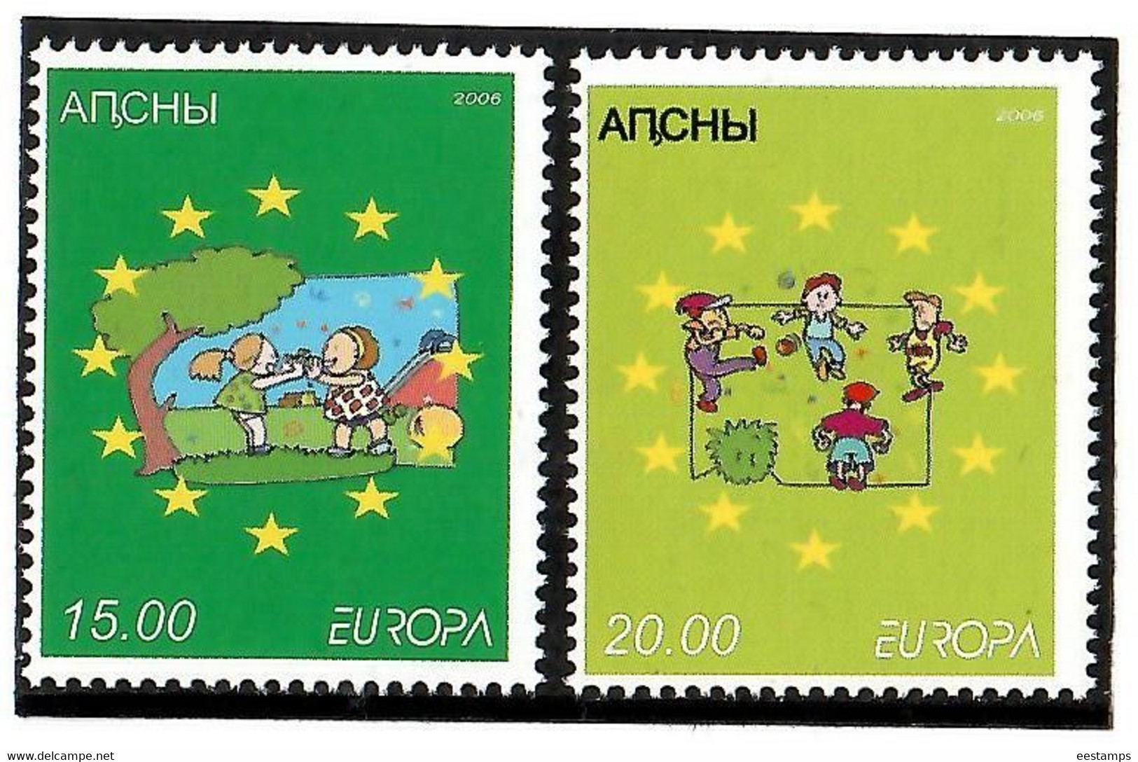 Abkhazia . EUROPA CEPT 2006 (Integration). 2v:15,20 - 2006