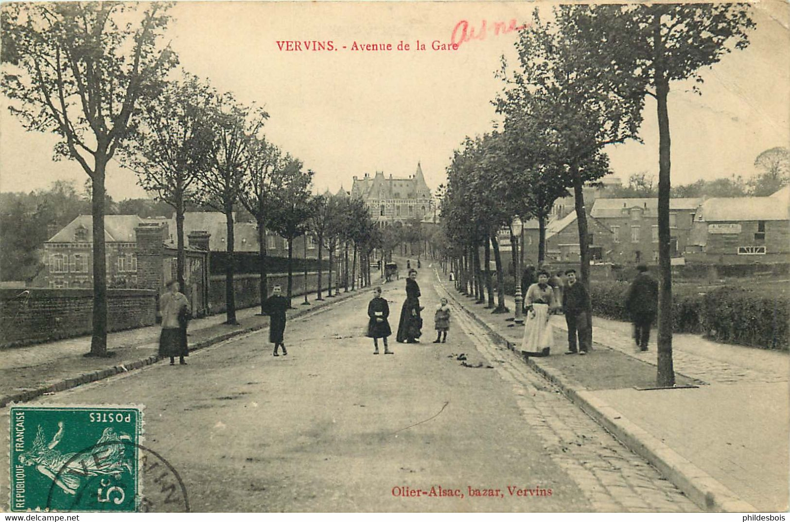 AISNE  VERVINS Avenue De La Gare - Vervins