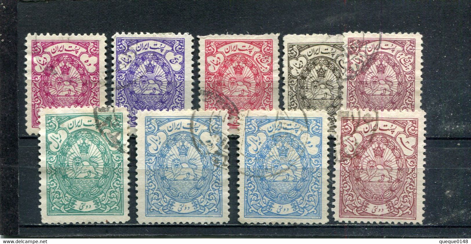 Iran 1940-42 Yt 58-66 Timbres De Service - Irán