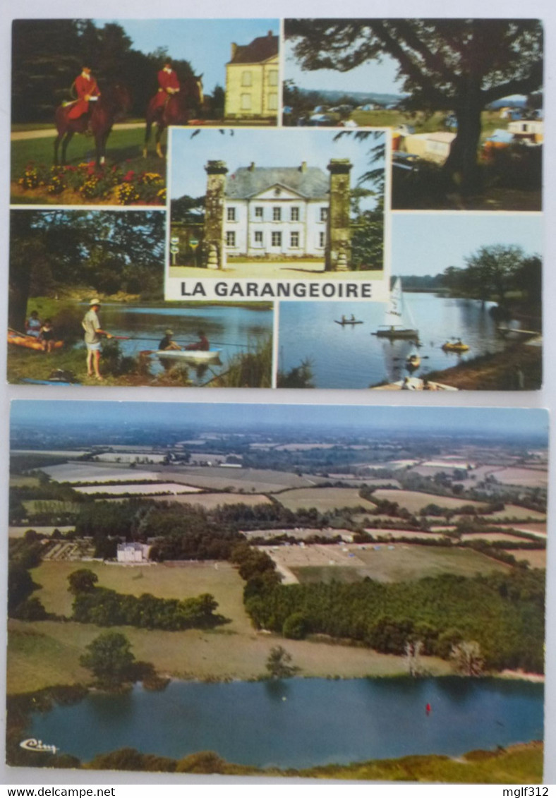 SAINT-JULIEN-des-LANDES (85) : "LA GARANGEOISE" Castel, Camping Et Caravaning - LOT De 2 CPM - La Mothe Achard